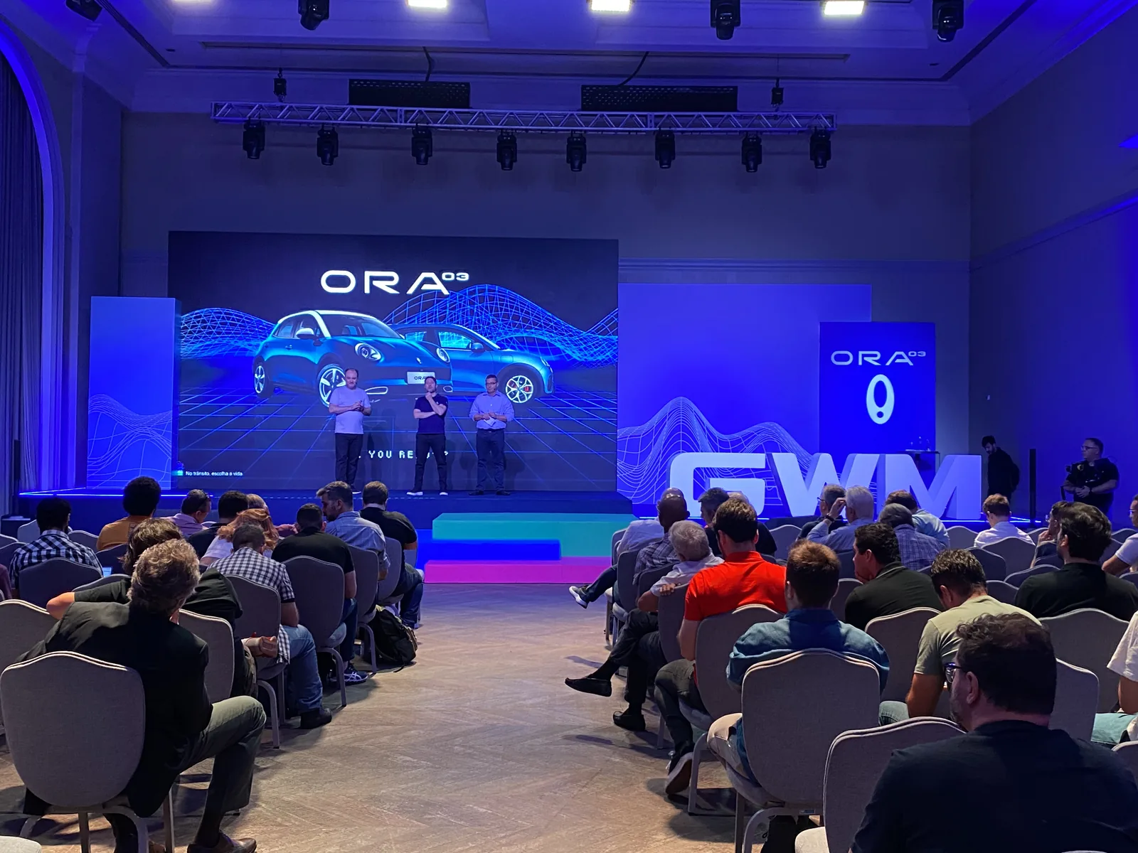 Plateia durante o lançamento do GWM ORA 03 no Palácio Tangará